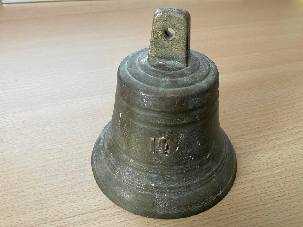 trekbel / huisbel - koper/brons, Antiek en Kunst, Ophalen of Verzenden