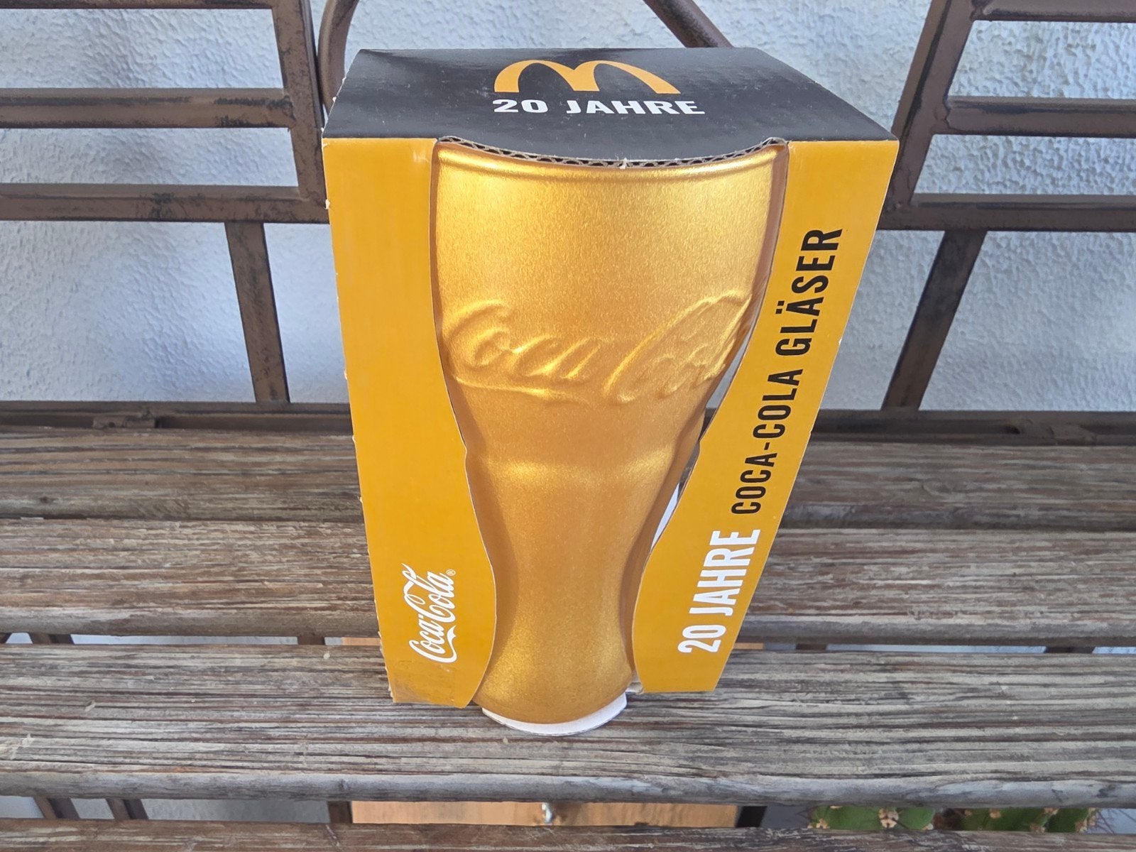 Coca-Cola McDonald's 20 Jaar Gouden Glas, Ophalen, Nieuw