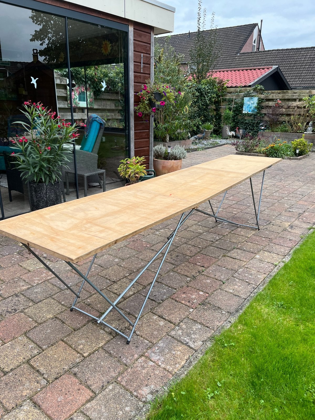 Behangtafel 300x60 cm - Opvouwbaar en Stevig, Doe-het-zelf en Verbouw, Ophalen, Gebruikt, Overige typen