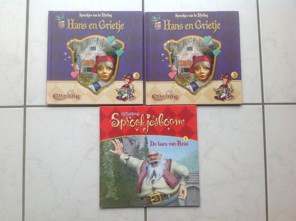 Efteling, sprookjesboek en Hans Grietje, Laars van Reus, Verzamelen, Ophalen of Verzenden, Zo goed als nieuw, Gebruiksvoorwerp