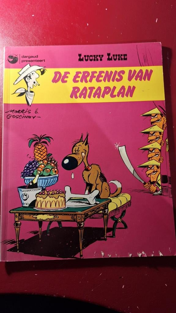 Lucky Luke - De Erfenis van Rataplan (Morris & Goscinny), Boeken, Stripboeken, Gelezen, Eén stripboek, Ophalen of Verzenden