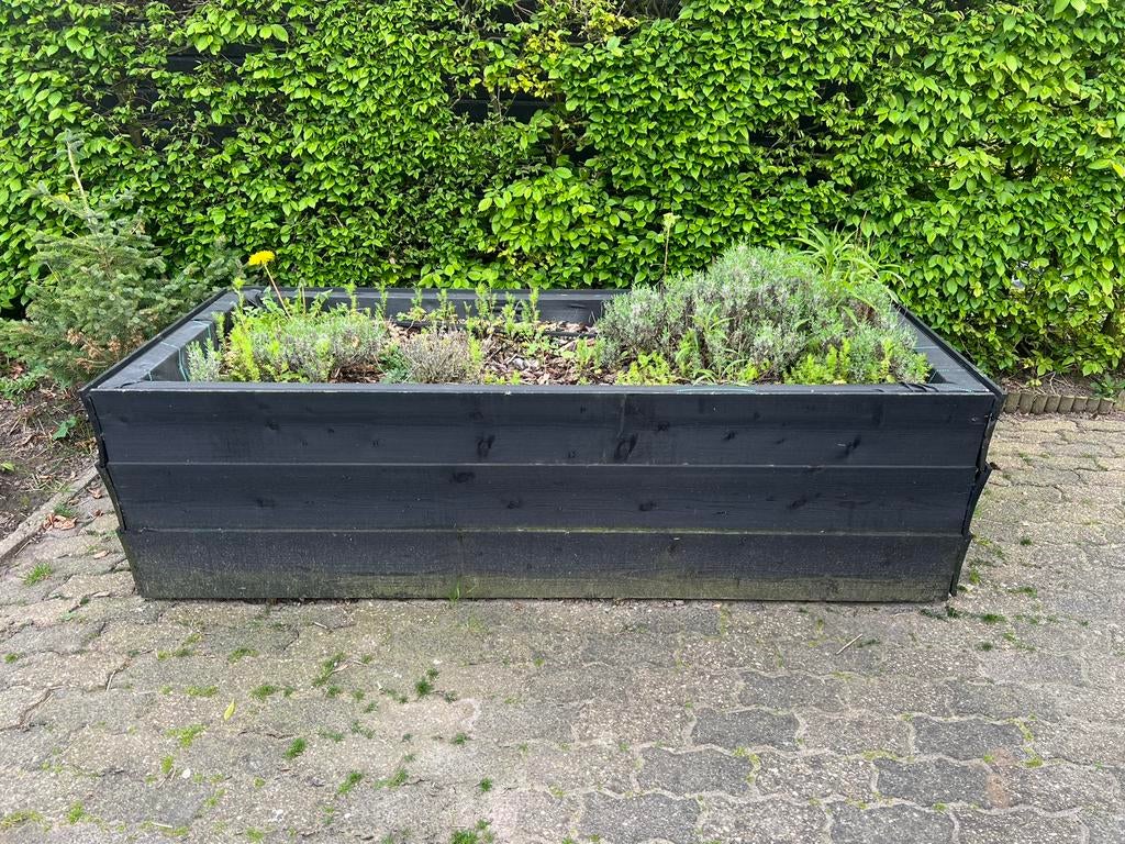 Grote plantenbak verrijdbaar zgst, Tuin en Terras, Bloembakken en Plantenbakken, Ophalen of Verzenden, Zo goed als nieuw, 60 cm of meer