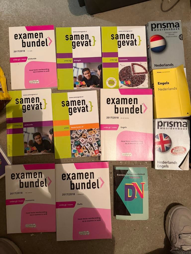 Examenbundels,samenvattingen,woordenboeken middelbare school, Ophalen of Verzenden