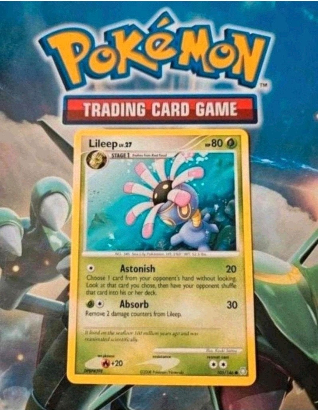 Lileep 105/146 DP Legends Awakened Pokemon kaart, Ophalen of Verzenden, Gebruikt, Losse kaart