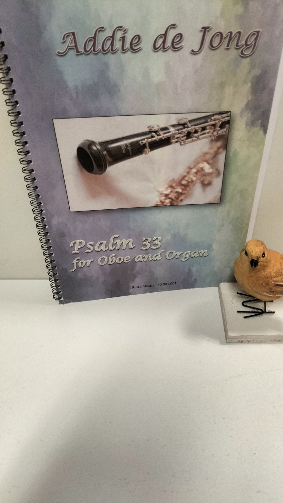 Jong, Addie de; Psalm 33 for Oboe and Organ (Notenschrift, Muziek en Instrumenten, Bladmuziek, Gebruikt, Ophalen of Verzenden