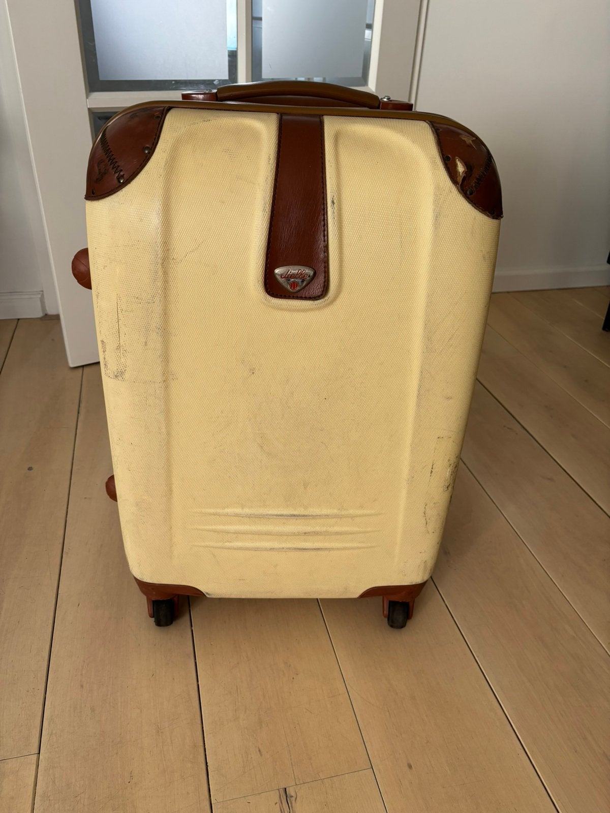 Dielle koffer met TSA slot vintage look, Sieraden, Tassen en Uiterlijk, Koffers, Gebruikt, Zacht kunststof, 35 tot 45 cm, Wieltjes
