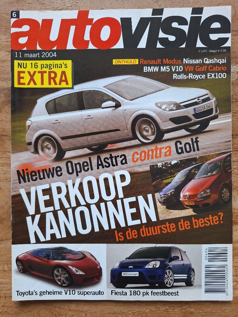Autovisie 6 2004 zie foto 2 voor inhoudsopgave, Boeken, Gelezen, Algemeen, Ophalen of Verzenden, Autovisie