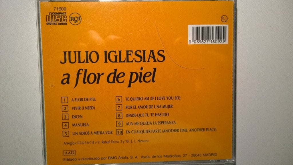 Julio Iglesias - A Flor De Piel, Ophalen of Verzenden, Zo goed als nieuw