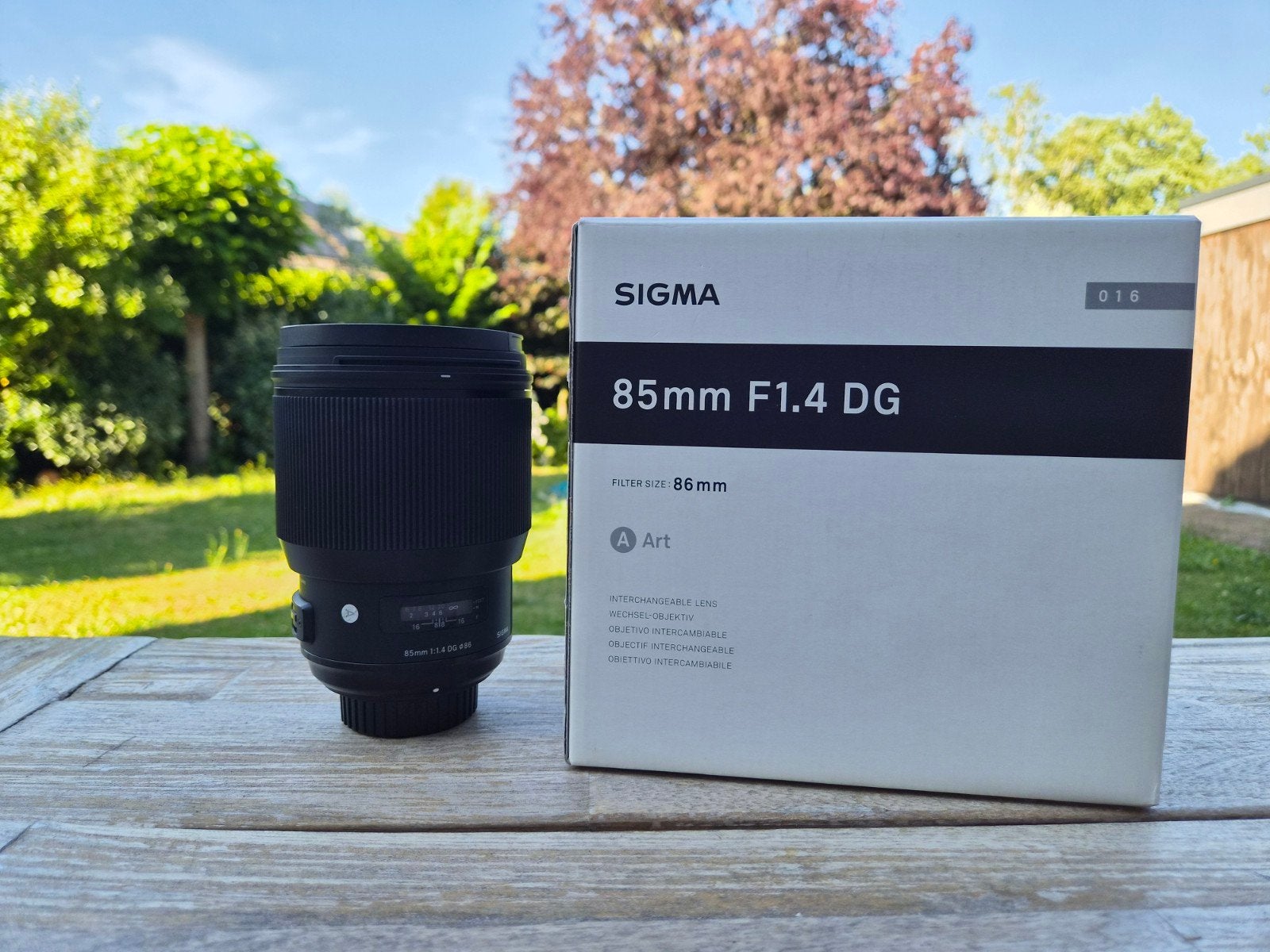 Sigma Art 85mm 1.4 DG (Nikon) met doos en draagriem, Audio, Tv en Foto, Fotografie | Lenzen en Objectieven, Zo goed als nieuw