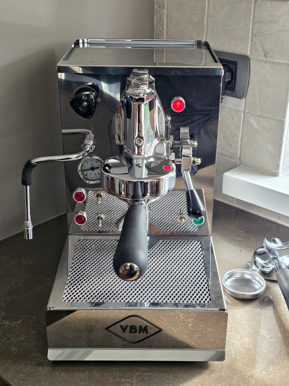 VBM Domobar Standaard classic E61, Espresso apparaat, Ophalen of Verzenden, 2 tot 4 kopjes, Afneembaar waterreservoir
