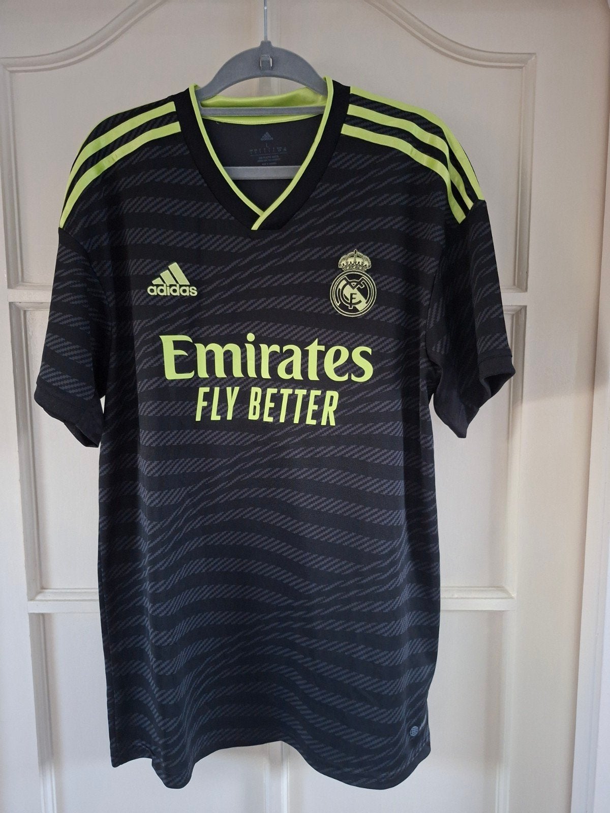 Adidas Real Madrid Thuisshirt Maat L, Maat 52/54 (L), Zwart, Ophalen of Verzenden, Zo goed als nieuw
