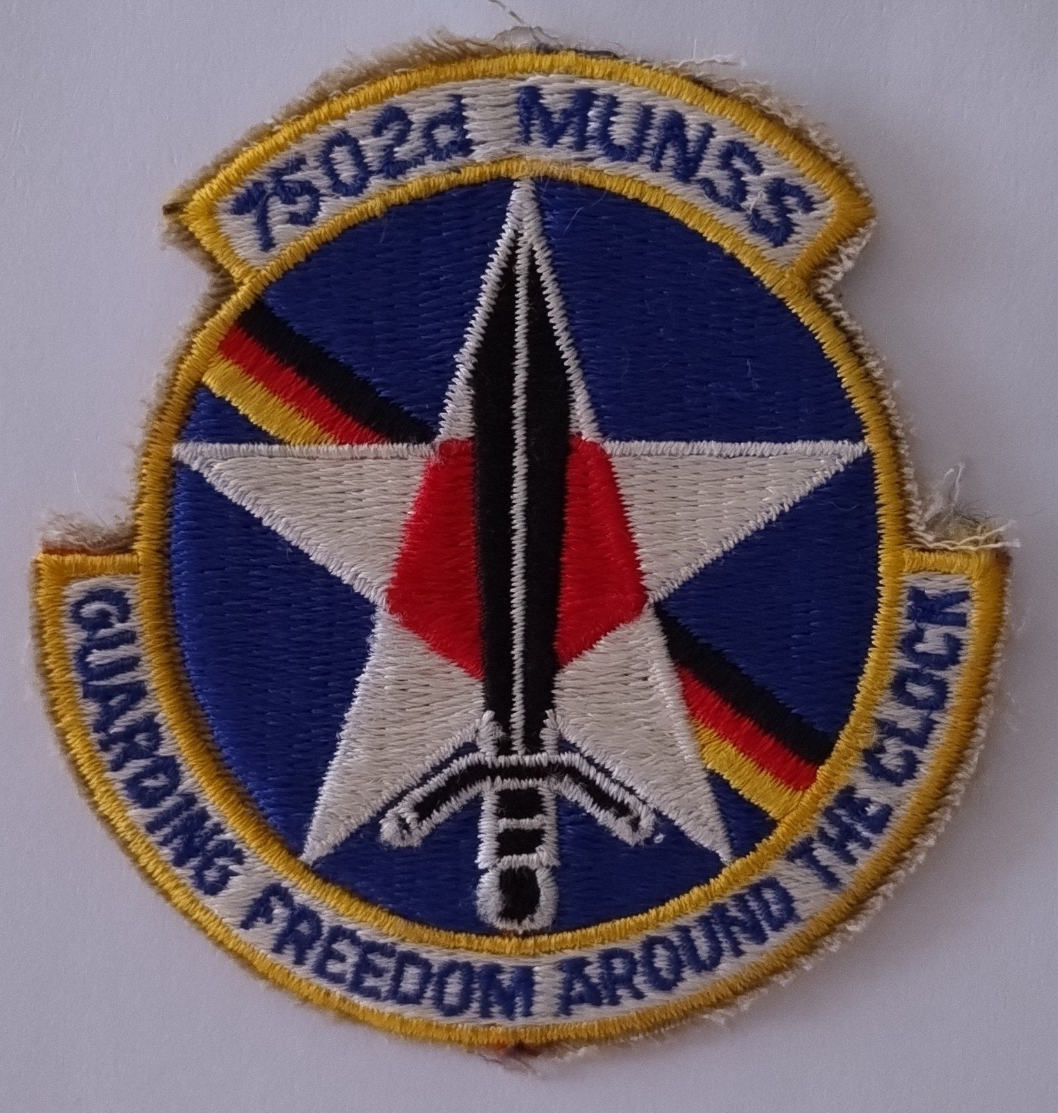 USAF usafe 7502d munss, Ophalen of Verzenden, Landmacht, Nederland, Embleem of Badge