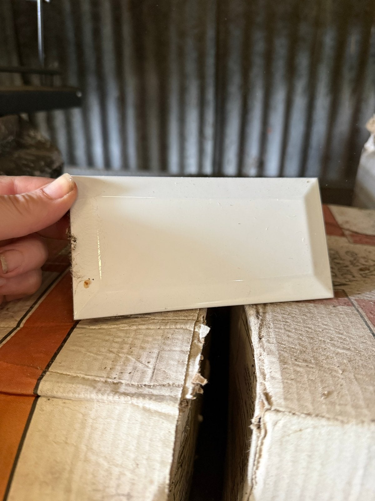 2 Doosjes Witte Keramische metroTegels 7.5x15 cm, Ophalen, Nieuw, Minder dan 20 cm, Minder dan 5 m²