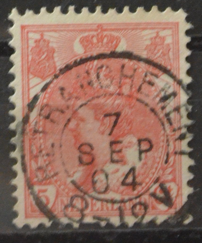 Nederland kleinrond RETRANCHEMENT, Verzenden, Gestempeld