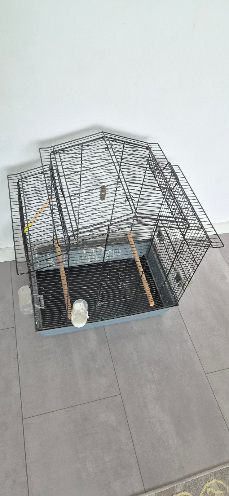 Vogelkooi met toebehoren, Ophalen of Verzenden, Gebruikt, 75 tot 110 cm, Minder dan 65 cm