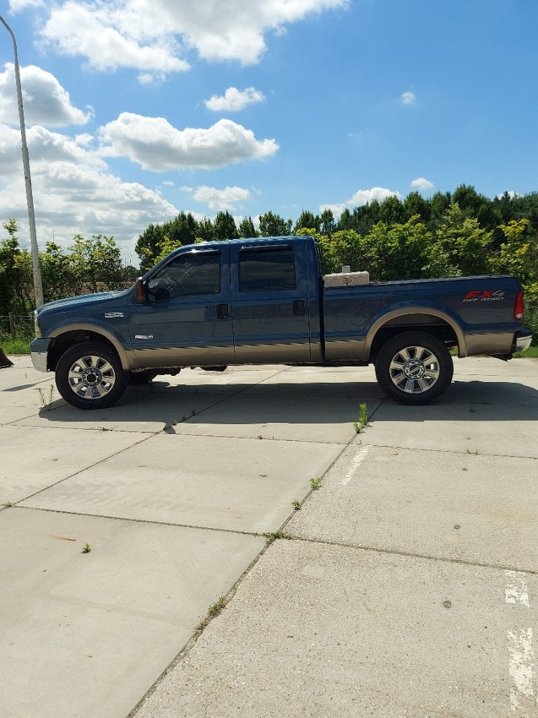 Ford F-250 4x4 |  6.0 V8 gereviseerd | Invoer betaald, Auto's, Automaat, Blauw, Leder, Diesel