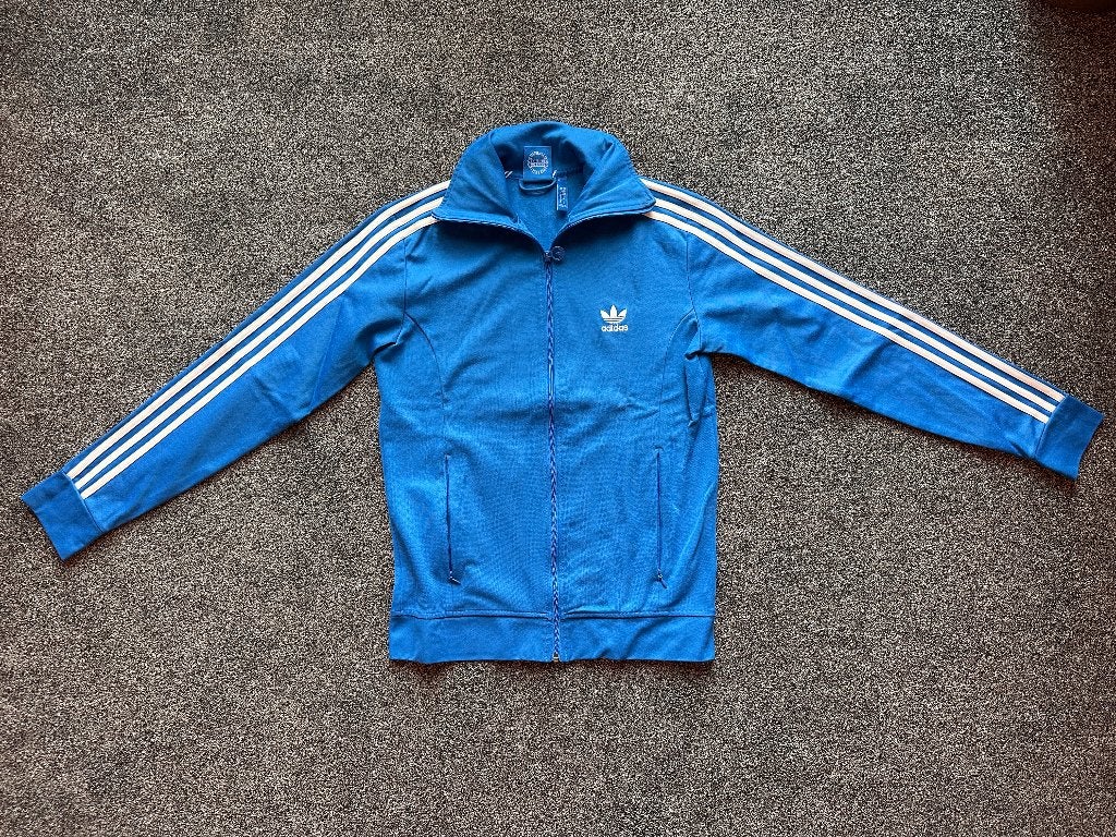 Adidas trainingsjack - blauw/wit, Kleding | Heren, Sportkleding, Adidas, Gedragen, Algemeen, Verzenden