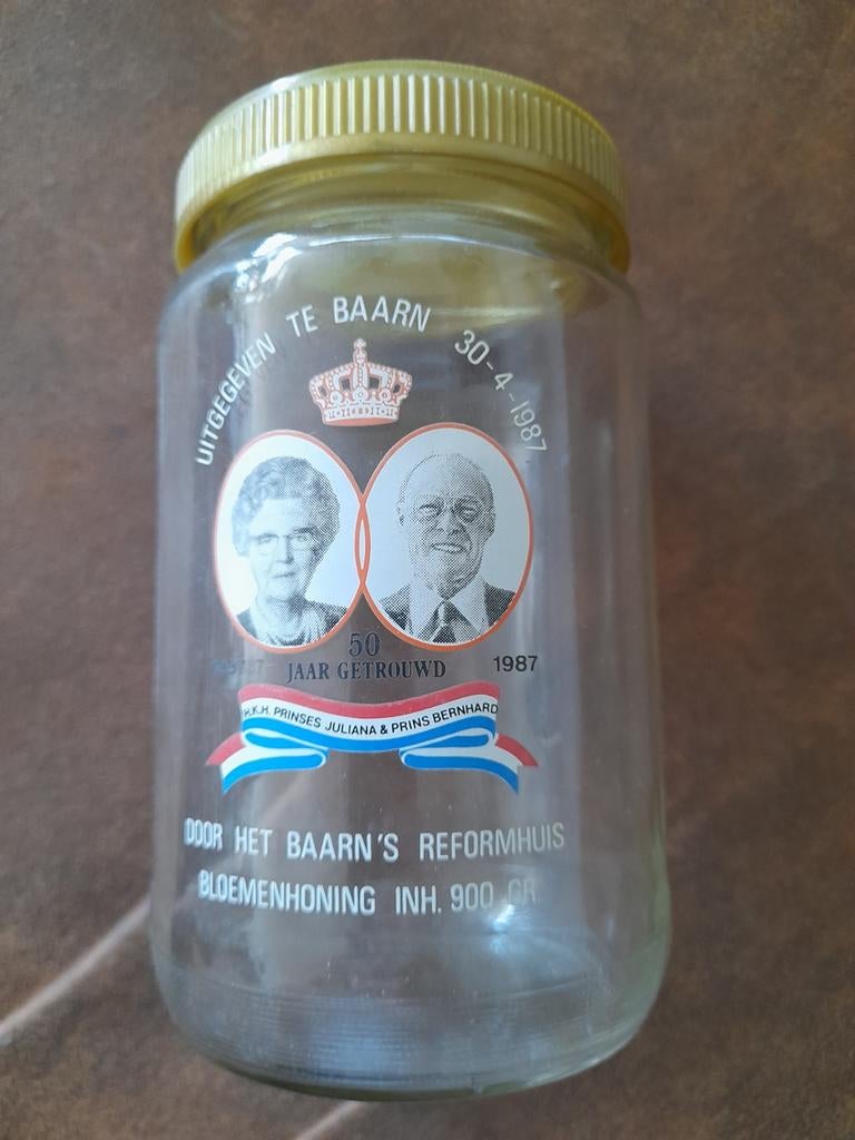 Vintage Honingpot Juliana & Bernhard 50 Jaar Getrouwd, Ophalen of Verzenden, Gebruikt