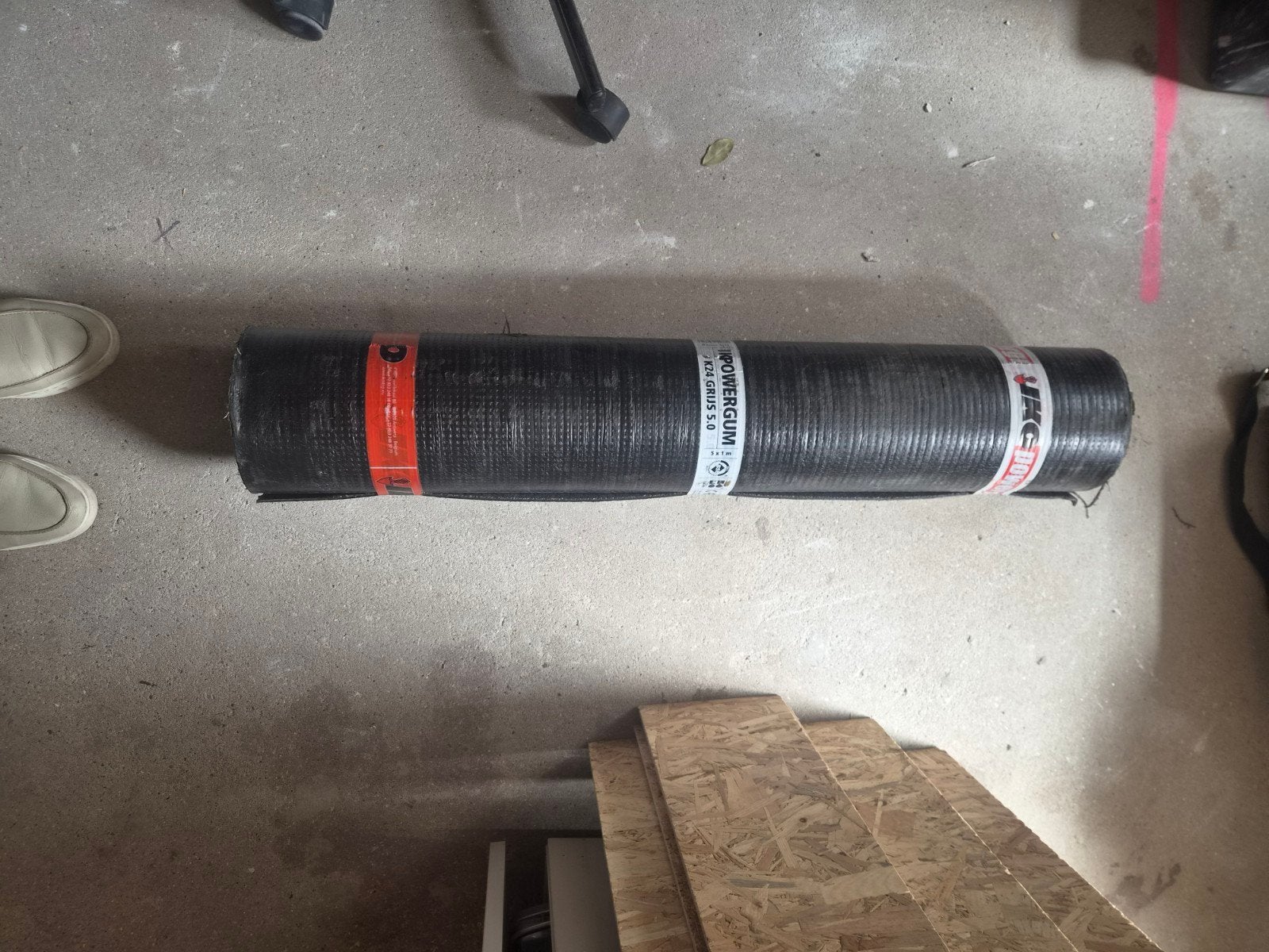 Nieuwe rol dakleer - Powergum JFC 5.0, Ophalen, Overige materialen, Zwart, Nieuw
