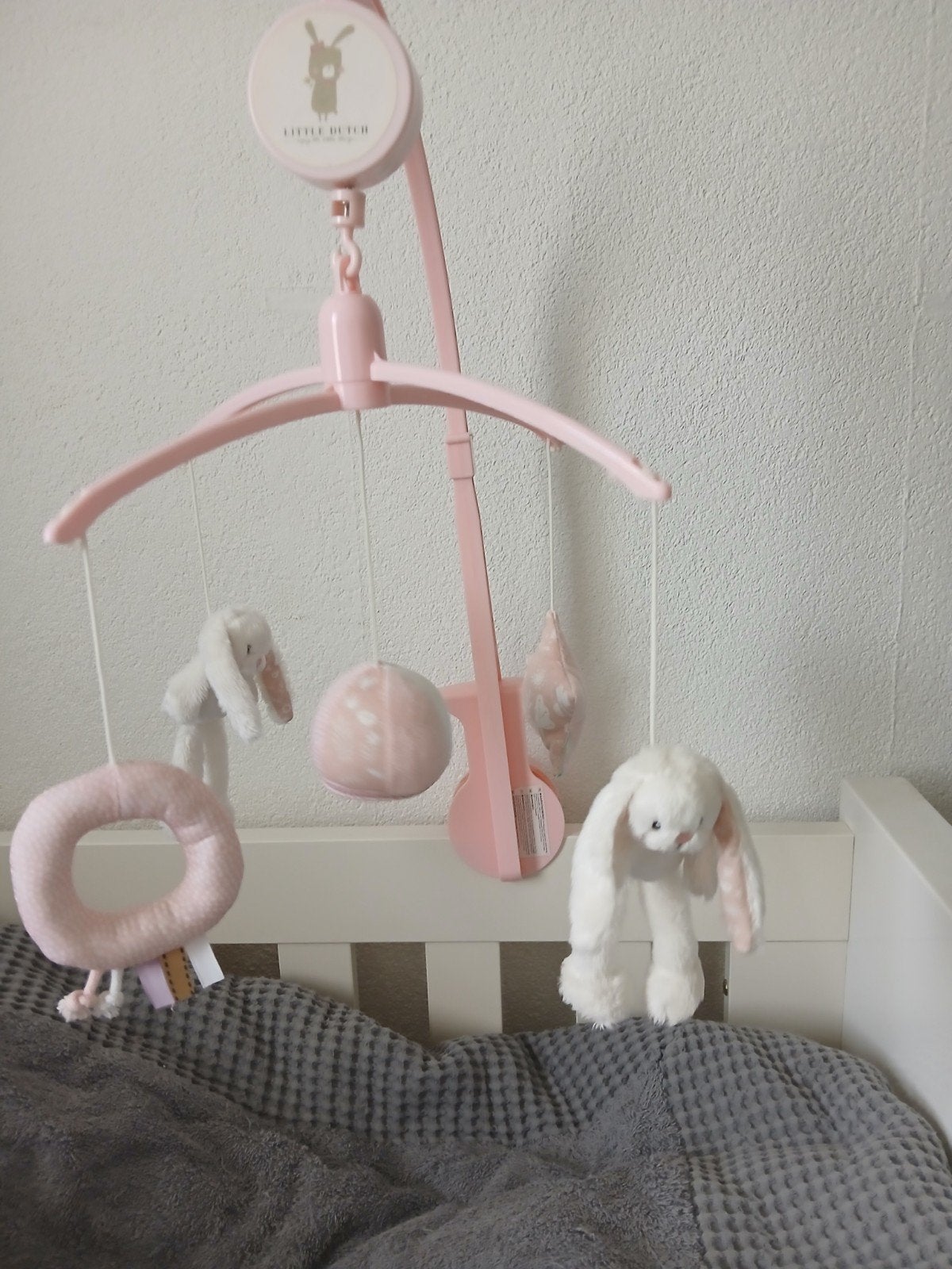 roze box/ ledikant mobiel van Little Dutch met muziekdoosje, Kinderen en Baby's, Ophalen of Verzenden, Mobiel