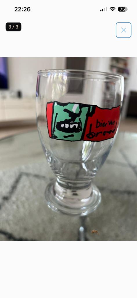 Herman Brood bier plus glas, Ophalen, Zo goed als nieuw, Flesje(s), Overige merken