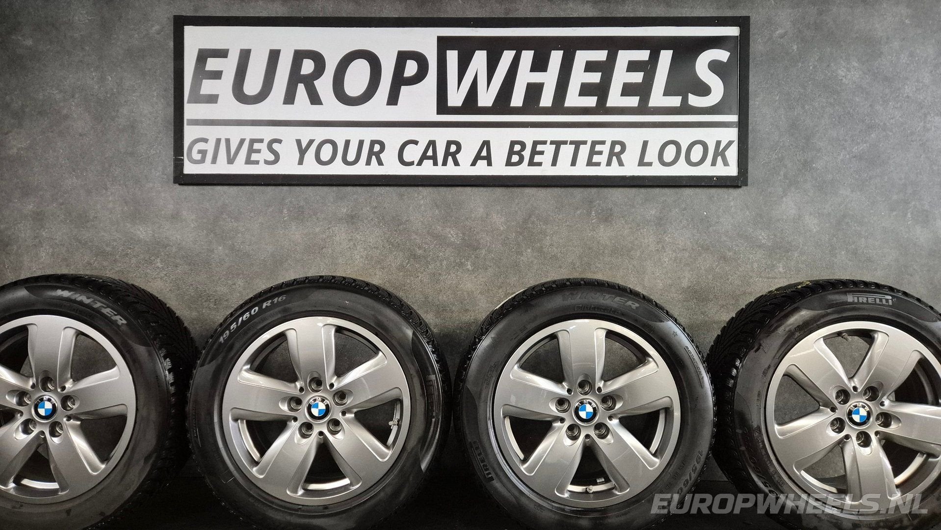 16 inch BMW F40 F44 MINI Clubman F54 velgen winterbanden, Auto-onderdelen, Gebruikt, -, Banden en Velgen, 195 mm