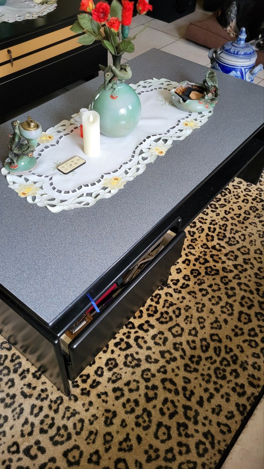 Salontafel, Huis en Inrichting, Ophalen, Overige materialen, Gebruikt, 100 tot 150 cm