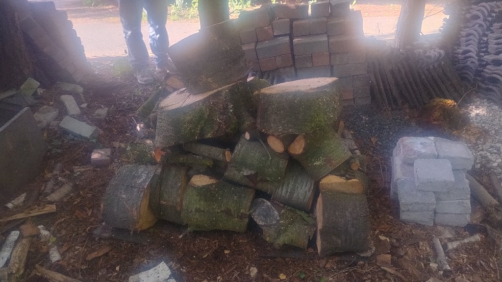 Open haardhout, Tuin en Terras, Minder dan 3 m³, Ophalen, Overige houtsoorten, Blokken