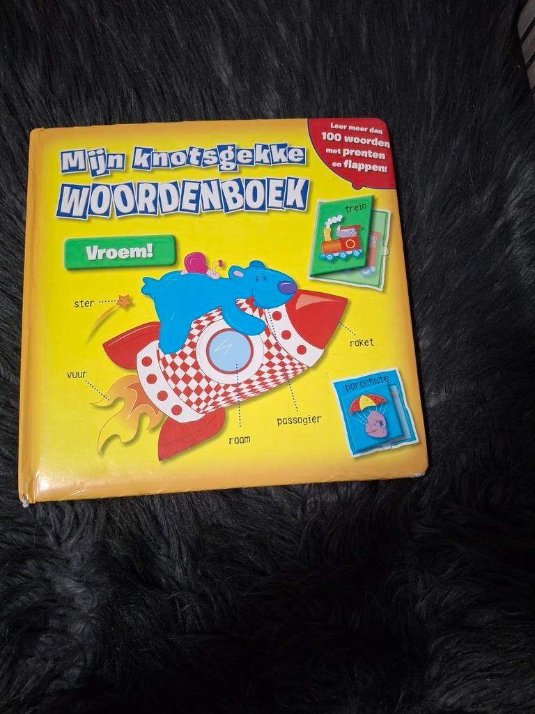 Mijn knotsgekke woordenboek - Vroem! (Uitklapboek), Onbekend, Ophalen of Verzenden, Zo goed als nieuw, Uitklap-, Voel- of Ontdekboek