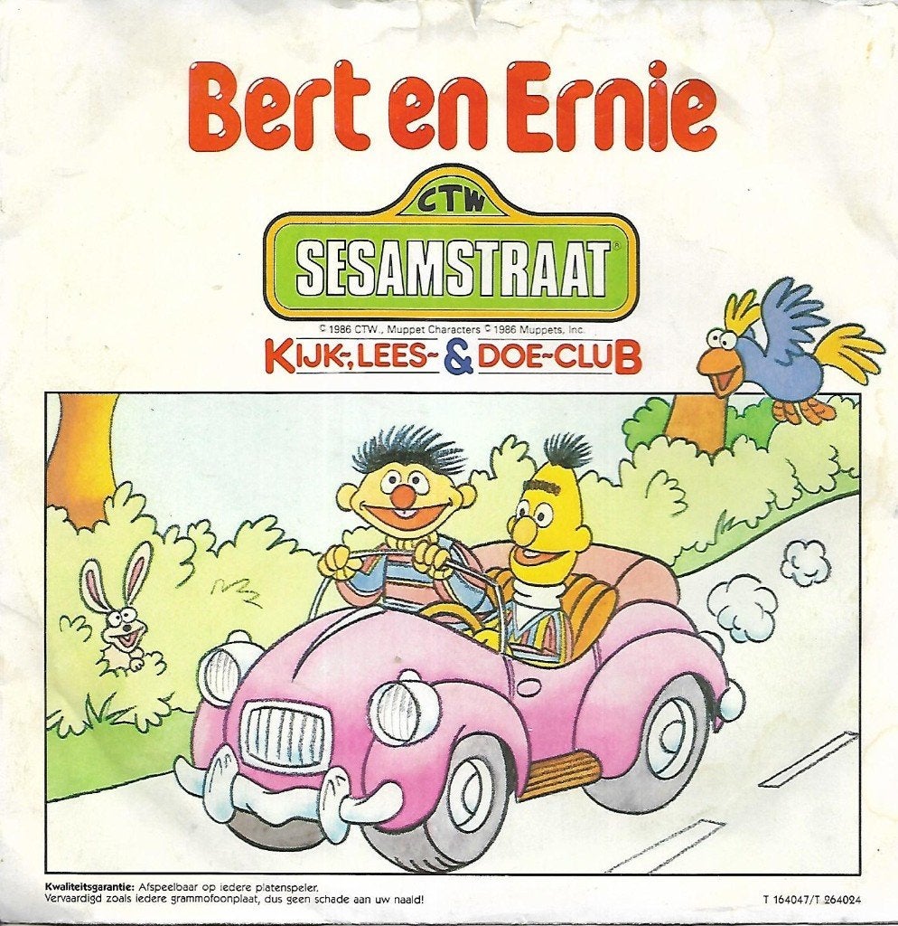Bert en Ernie - Sesamsrtraat Kijk lees en doe club (Flexi), Ophalen of Verzenden, Gebruikt, 7 inch, Nederlandstalig