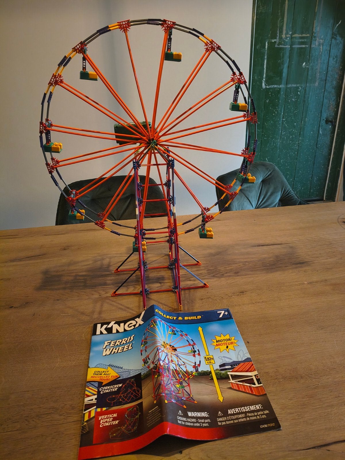 K'nex Reuzenrad - Compleet met handleiding, Kinderen en Baby's, Ophalen, Zo goed als nieuw, K'nex