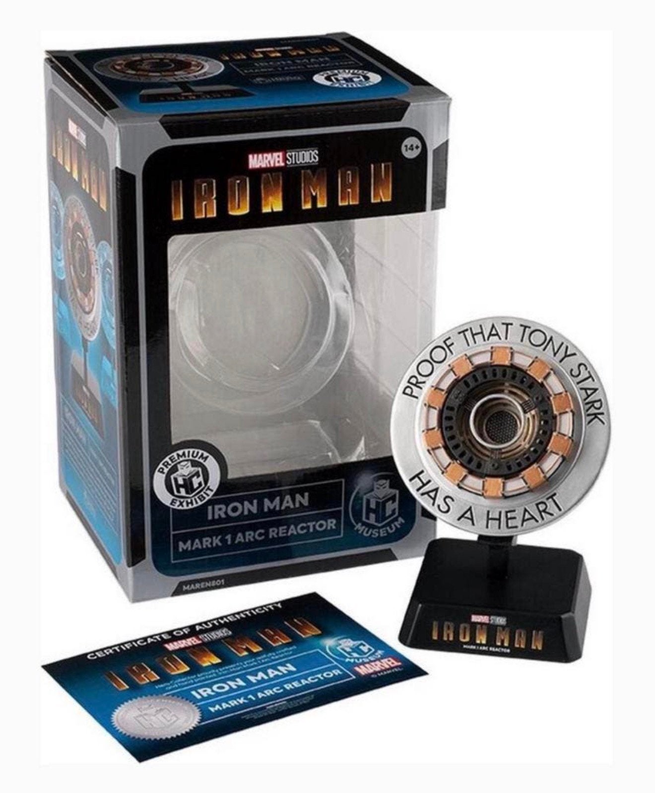 Iron Man - Arc Reactor Replica Marvel Museum Nieuw collector, Beeldje, Replica of Model, Nieuw, Ophalen of Verzenden, H