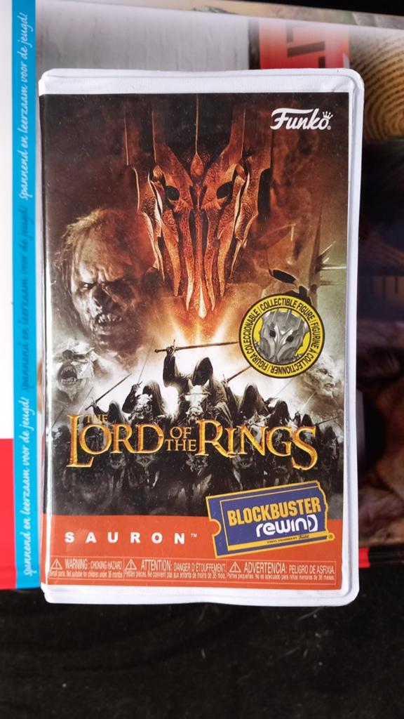 Funkopop lord of the rings funko in vhs doosje sauron, Ophalen of Verzenden, Zo goed als nieuw