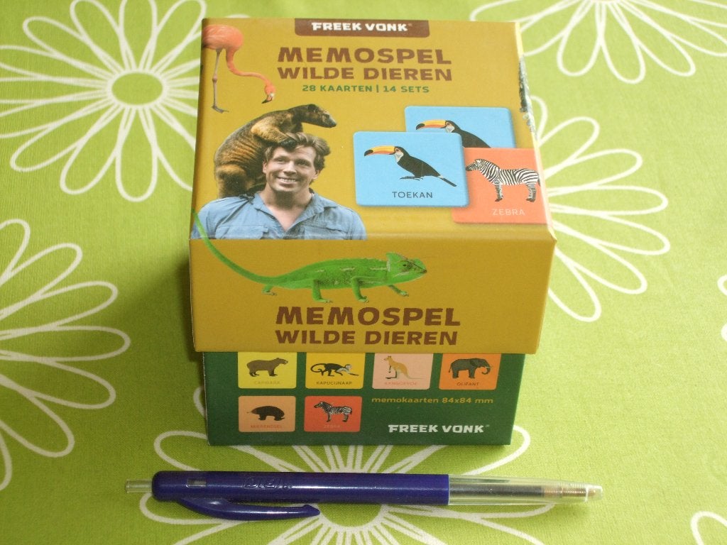Nieuw: Freek Vonk Wilde dieren Memospel, Een of twee spelers, Ophalen of Verzenden, Nieuw