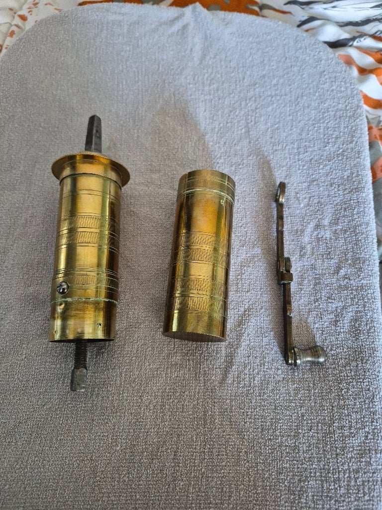 1 Vintage messing peper/koffie molen., Antiek en Kunst, Ophalen of Verzenden, Koper
