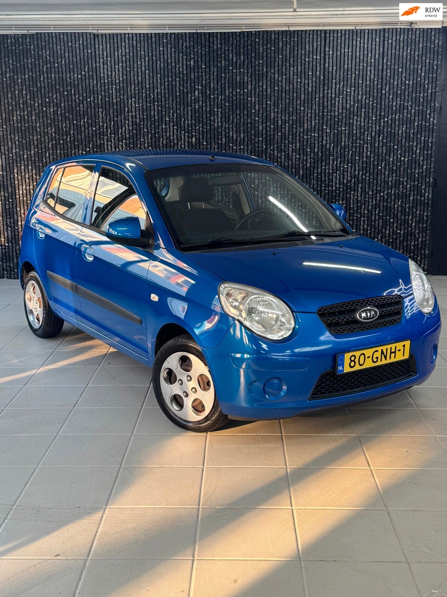 Kia Picanto 1.1 X-tra Automaat | Airco | 5DR, Auto's, Kia, Gebruikt, 4 cilinders, Blauw, Origineel Nederlands