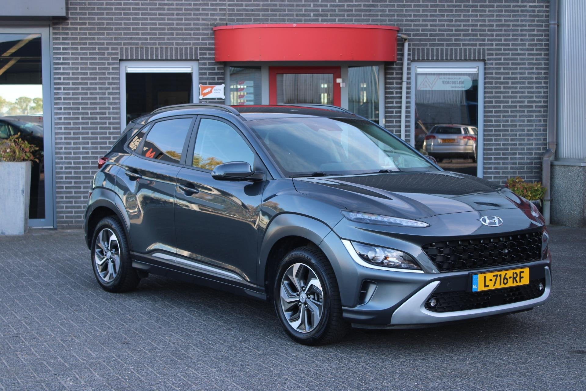 Hyundai Kona 1.6 GDI HEV Fashion Camera/Adaptive/Headup/NL A, Dealer onderhouden, Stof, Gebruikt, Euro 6