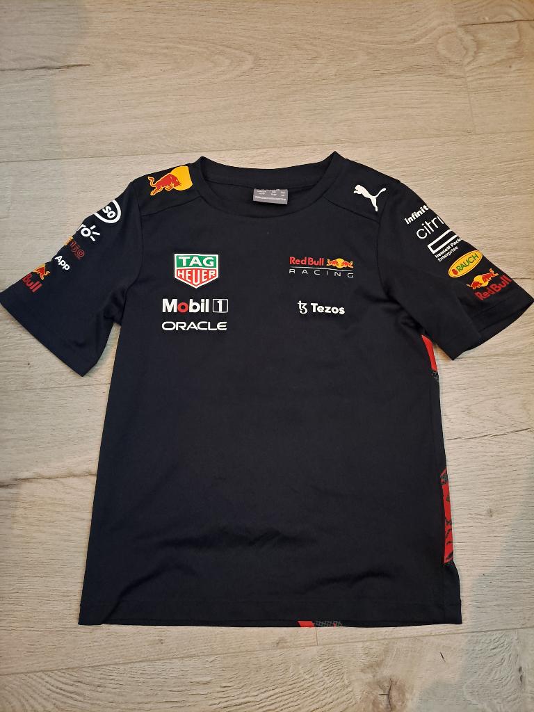 Puma red bull racing shirt maat 116, Gebruikt, Puma, Ophalen of Verzenden, Shirt of Longsleeve
