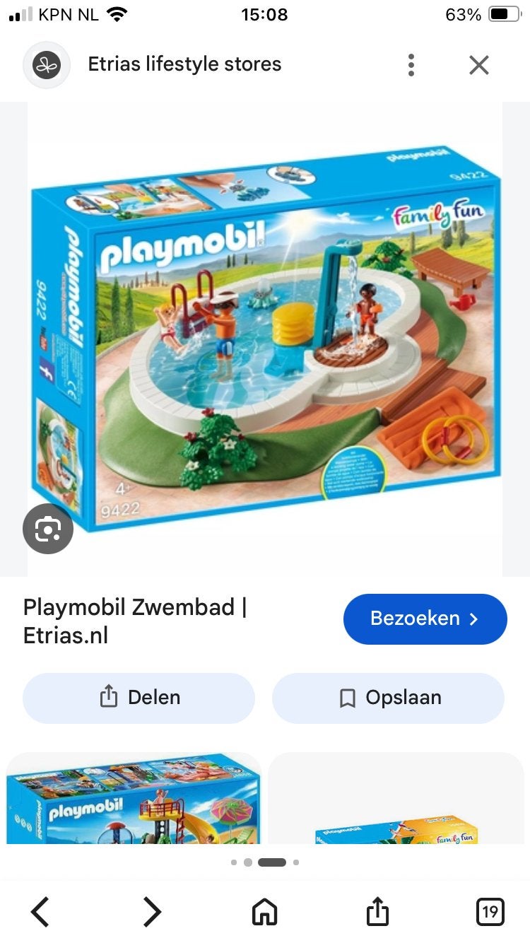 Playmobil zwembad, Kinderen en Baby's, Ophalen, Zo goed als nieuw