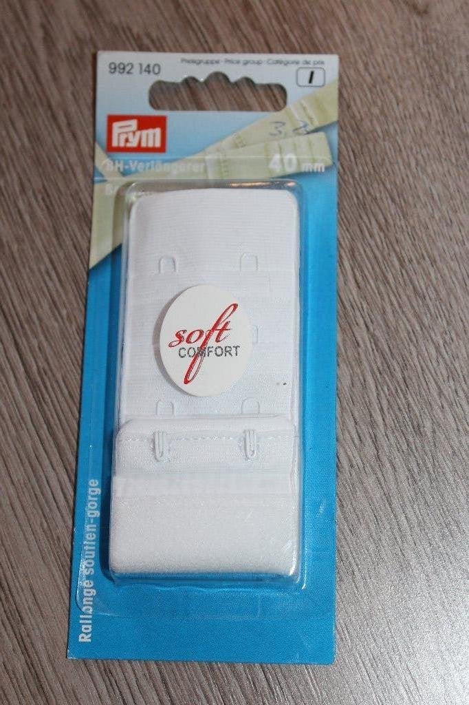 Prym BH verlengstuk Wit- 40 mm 992140 #2068, Ophalen of Verzenden, Nieuw, Rits of Sluiting