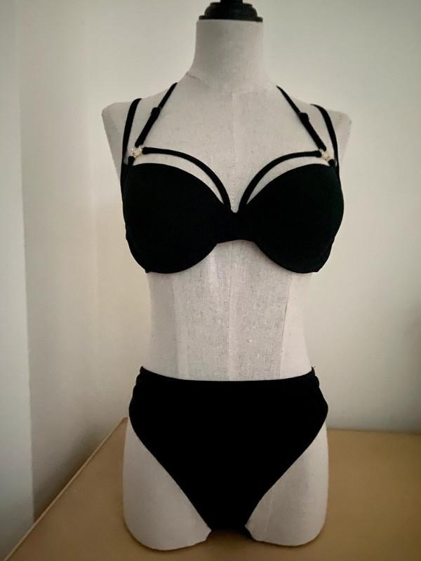 Marlies Dekkers luxe bikini (M) twv 269,- 38/40 80B gevormd, Marlies Dekkers , Zwart, Ophalen of Verzenden, Zo goed als nieuw