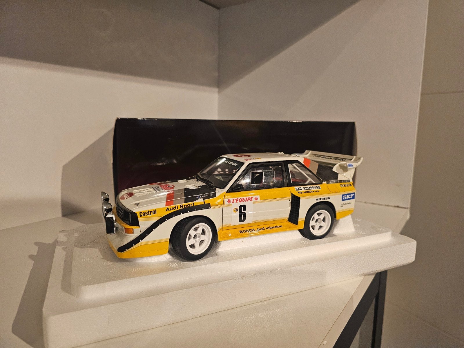AUTOART 88602 Audi Sport Quattro S1 #6 Rally Monte Carlo 198, Ophalen of Verzenden, Zo goed als nieuw, Auto, Autoart