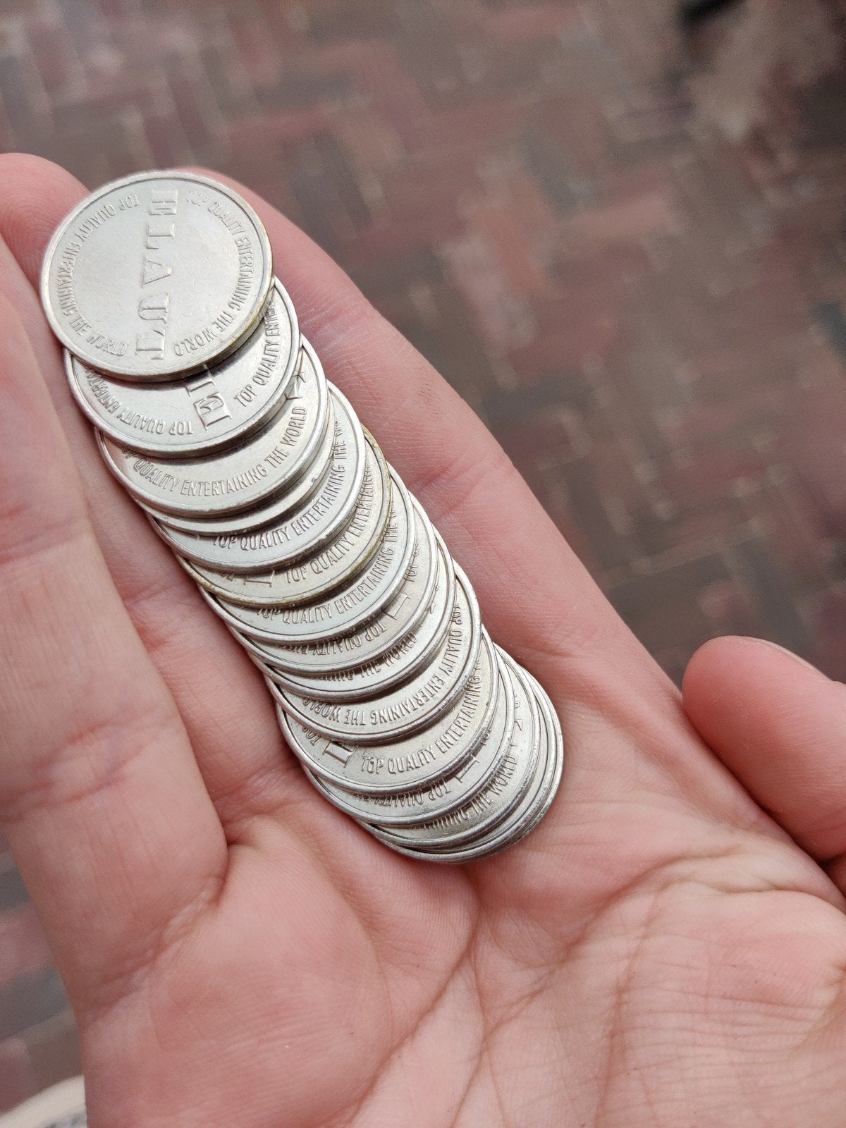 15 Zeldzame Coinpusher muntjes - Normaal niet verkrijgbaar., Ophalen, Midden-Oosten