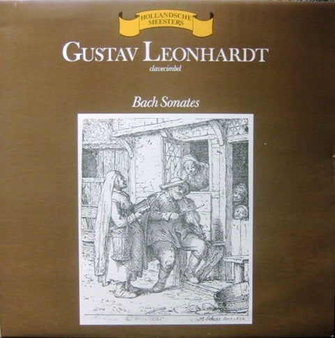 Gustav Leonhardt, Johann Sebastian Bach – Bach Sonates LP, Cd's en Dvd's, Vinyl | Klassiek, Ophalen, Gebruikt, Overige formaten