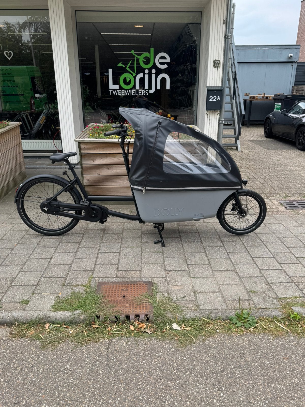 Dolly bakfiets elektrische bakfiets, Overige merken, 3 kinderen, Huif, Ophalen of Verzenden