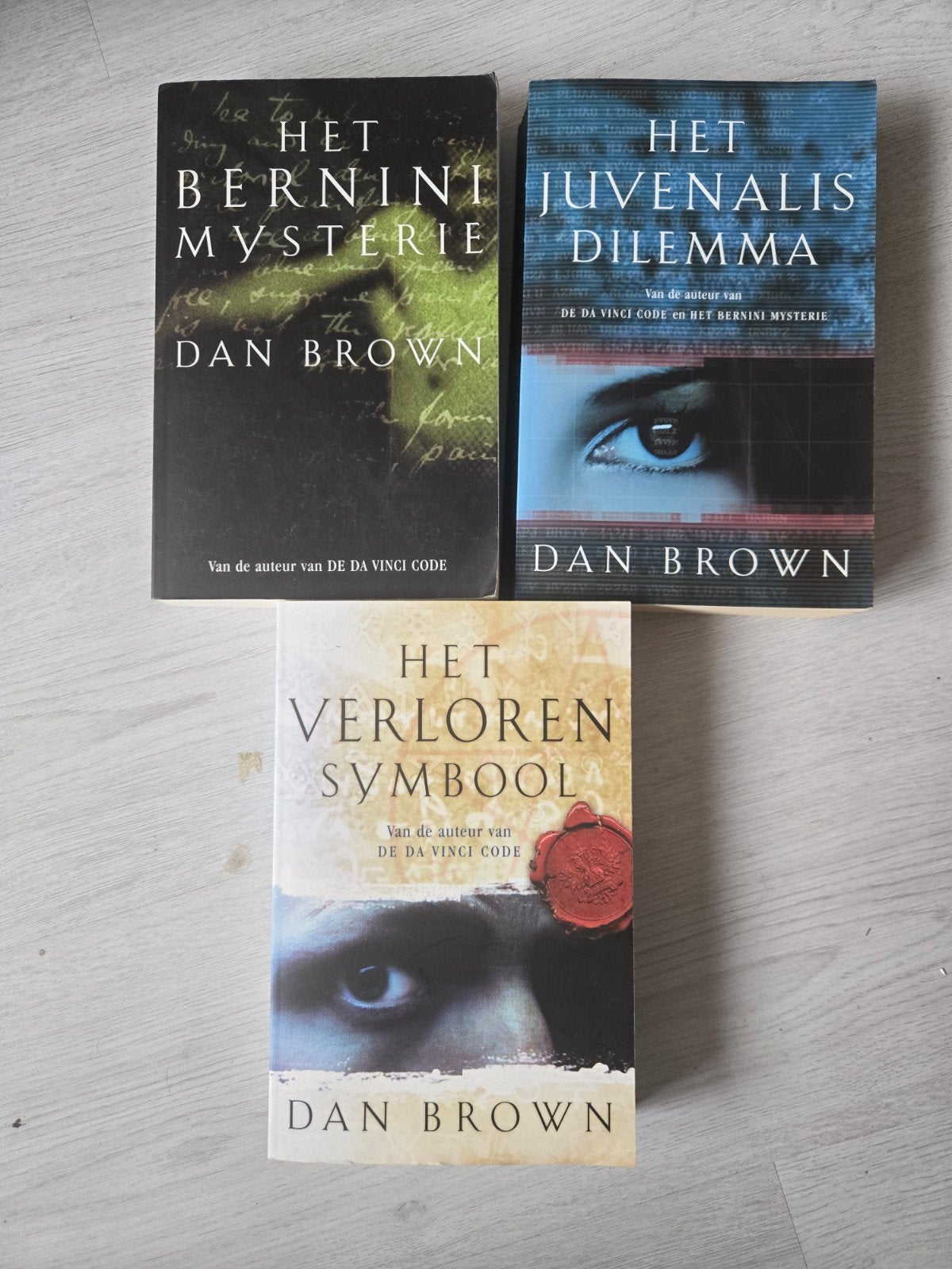 3 Dan Brown boeken: Bernini Mysterie, Het Juvenalis Dilem, Ophalen, Gelezen, Dan Brown