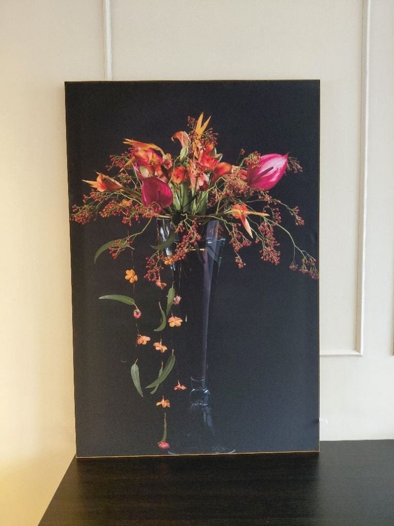 Stillevens Bloemen Wisseldoek voor ArtFrame Compleet 80x120, Huis en Inrichting, Ophalen, Schilderij, 120 cm, Meerkleurig