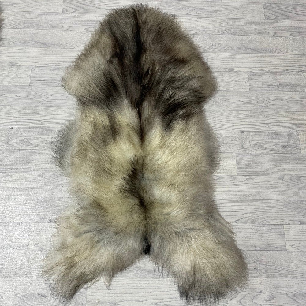 Schapenvacht IJslands multicolor 120x70cm #1863 | Lederstore, Landelijk, modern, Scandinavisch, industrieel, 100 tot 150 cm, Nieuw