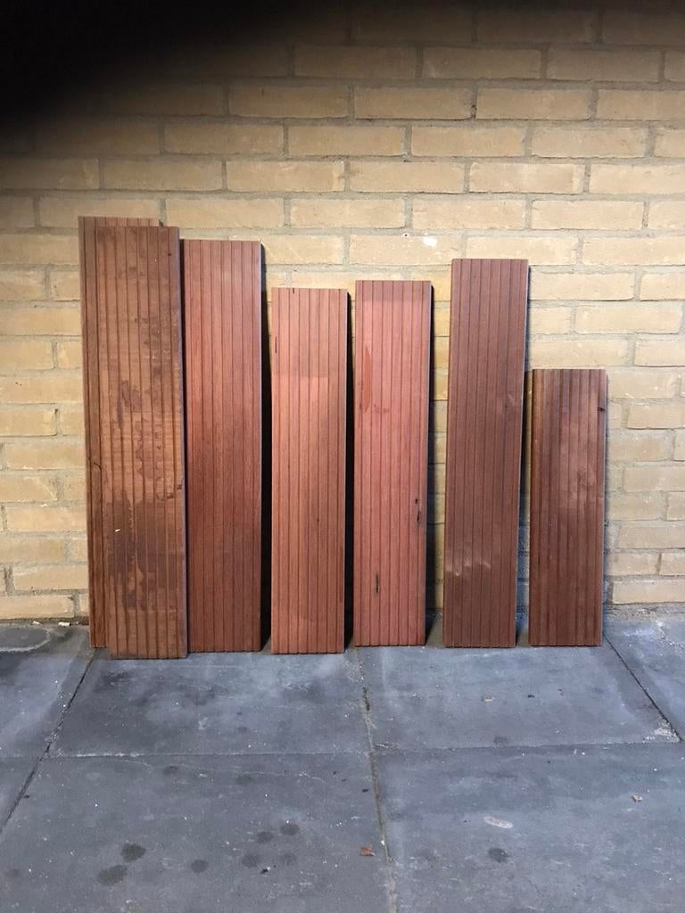 Vlonderplanken hardhout, Tuin en Terras, Ophalen of Verzenden, Zo goed als nieuw, Hout