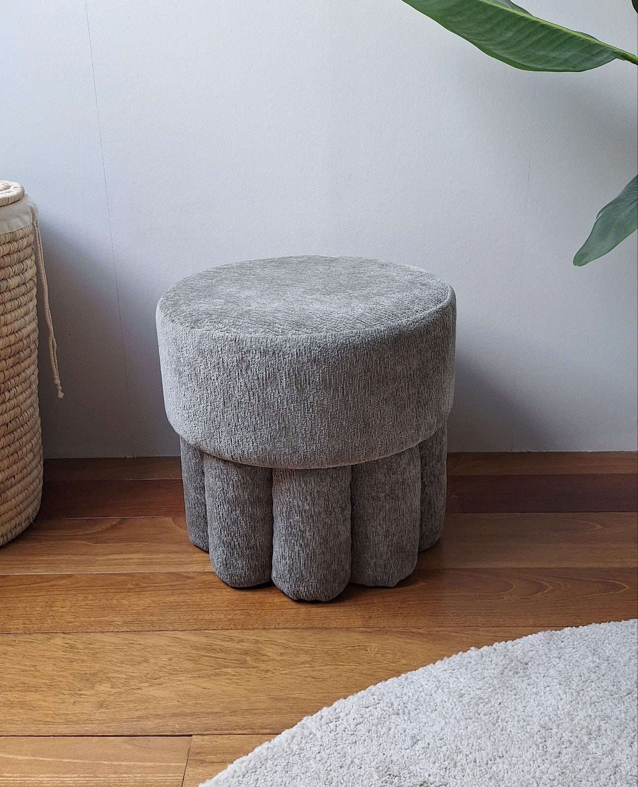 Poef / hocker, Ophalen, Rond, Minder dan 50 cm, Minder dan 50 cm